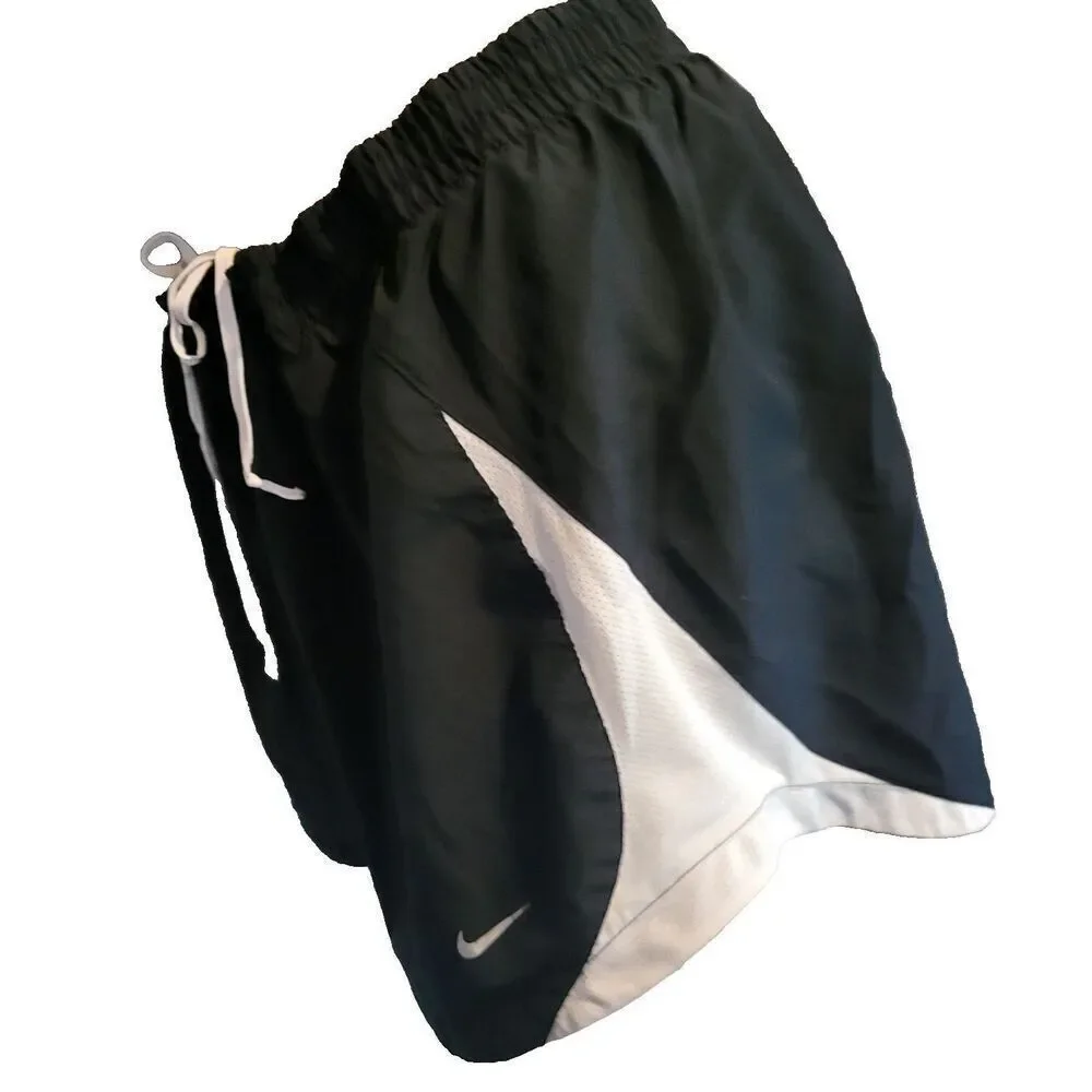 Nike Shorts Size L Athletic Black White Side Panel